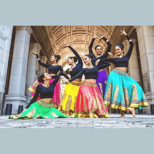“Bollywood dance class at Nrityanirvana Dance Studio in Wagholi, Pune. Students learning popular Bollywood dance moves.”