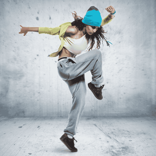 “Urban style dance class at Nrityanirvana Dance Studio in Wagholi, Pune. Students learning dynamic and contemporary dance moves.”